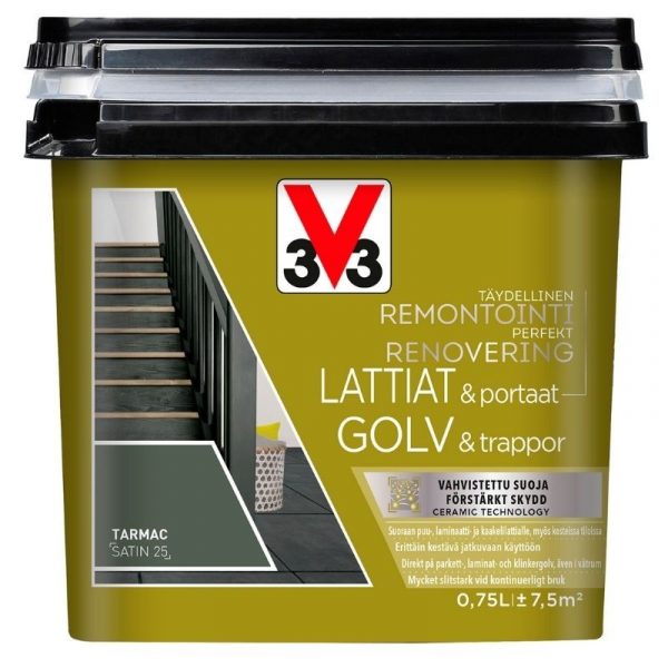 Kaakelimaali V33 lattioille 750 ml Tarmac