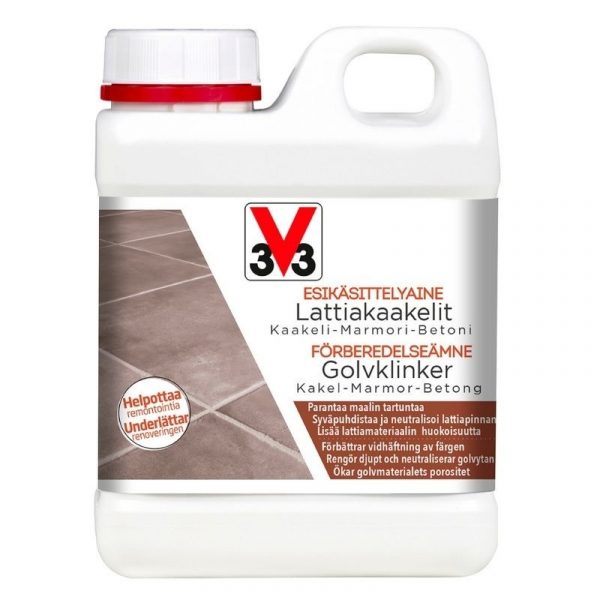 Esikäsittelyaine V33 kaakelilattioille 1 l