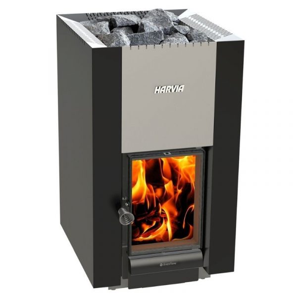 Puukiuas Harvia 22 GreenFlame musta 9-22 m³