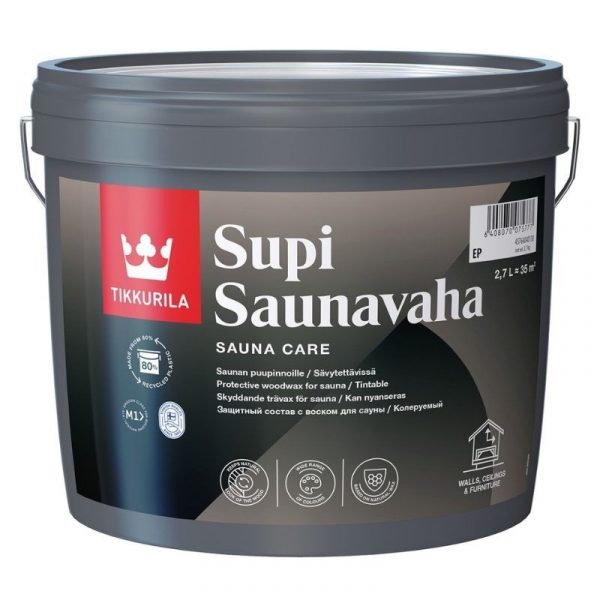 Saunavaha Supi 3 l väritön sävytettävissä