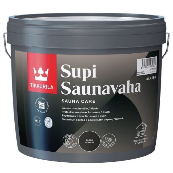 Saunavaha Supi 3 l musta