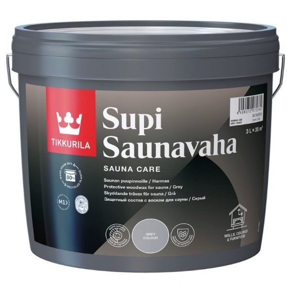 Saunavaha Supi 3 l harmaa