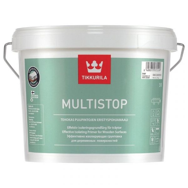 Eristyspohjamaali Multistop 3 l valkoinen