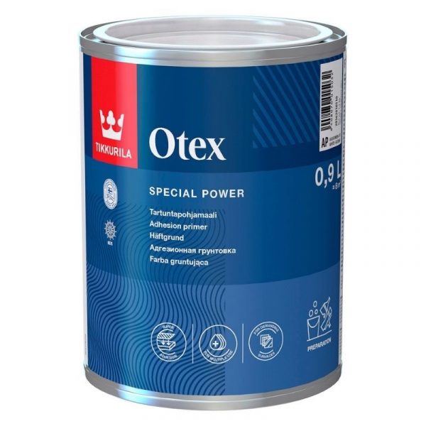 Tartuntapohjamaali Otex 0,9 l valkoinen sävytettävissä