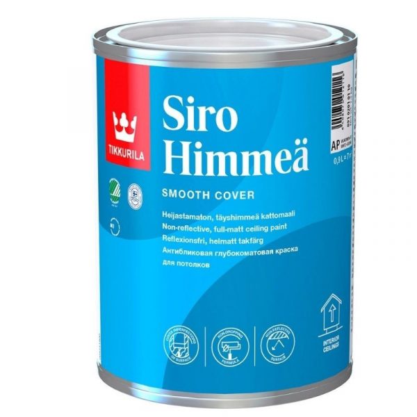 Kattomaali Siro Himmeä 0,9 l valkoinen