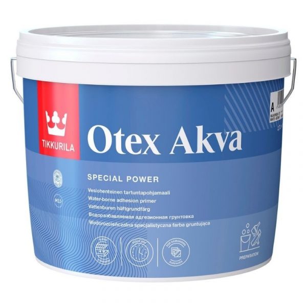 Tartuntapohjamaali Otex Akva 2,7 l valkoinen