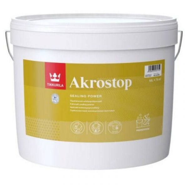 Eristyspohjamaali Akrostop 10 l valkoinen