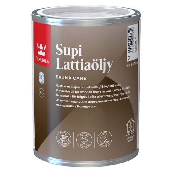 Lattiaöljy Supi 0,9 l sävytettävissä