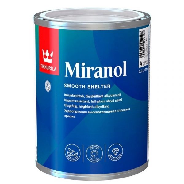 Kalustemaali Miranol 0,9 l valkoinen sävytettävissä