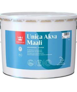 Ovi- ja ikkunamaali Unica Akva puolikiiltävä 9 l valkoinen sävytettävissä