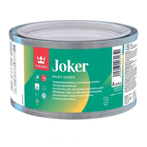 Sisustusmaali Joker 0,225 l A valkoinen sävytettävissä