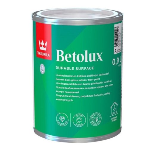 Lattiamaali Betolux 0,9 l A valkoinen sävytettävissä