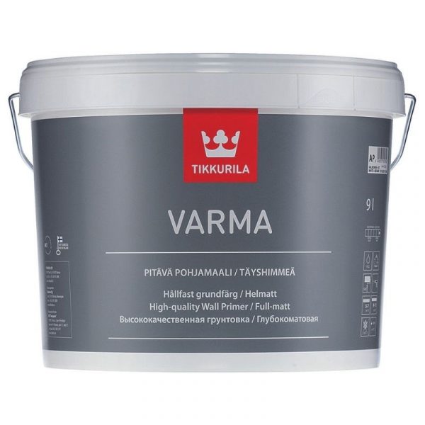 Pohjamaali Varma 9 l valkoinen
