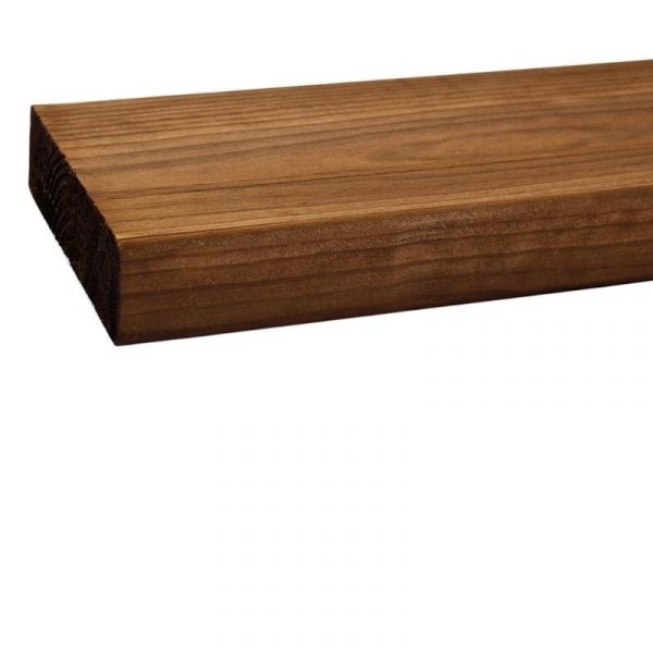 Kestopuu höylätty AB 28x95 mm ruskea sileä