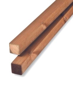 Kestopuu mitallistettu A 48x48 mm ruskea