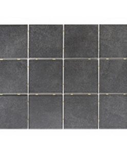 Lattialaatta Alba 10x10 cm Black 1,44m²/pkt