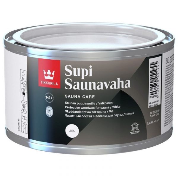 Saunavaha Supi 0,33 l valkoinen