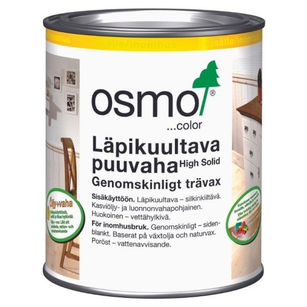 Puuvaha Osmo Color 3040 kuultava valkoinen 0,75 l läpikuultava