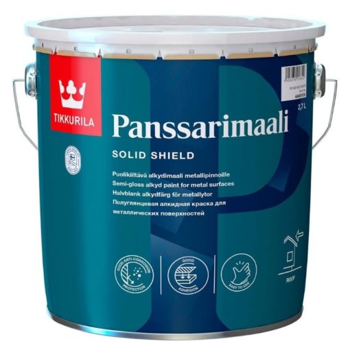 Peltikattomaali Panssarimaali 2,7 l A valkoinen sävytettävissä