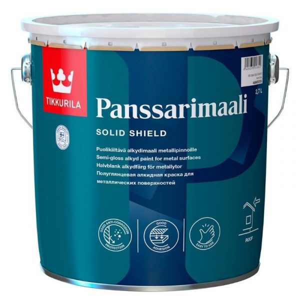 Peltikattomaali Panssarimaali 2,7 l A valkoinen sävytettävissä
