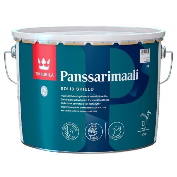 Peltikattomaali Panssarimaali 9 l A valkoinen sävytettävissä