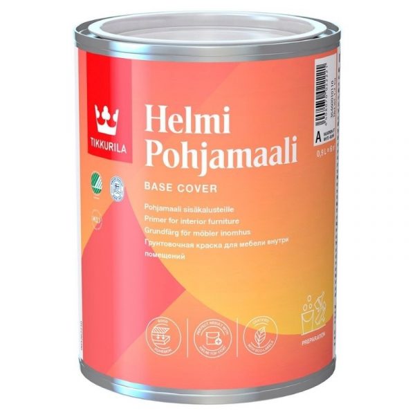 Pohjamaali Helmi 0,9 l valkoinen