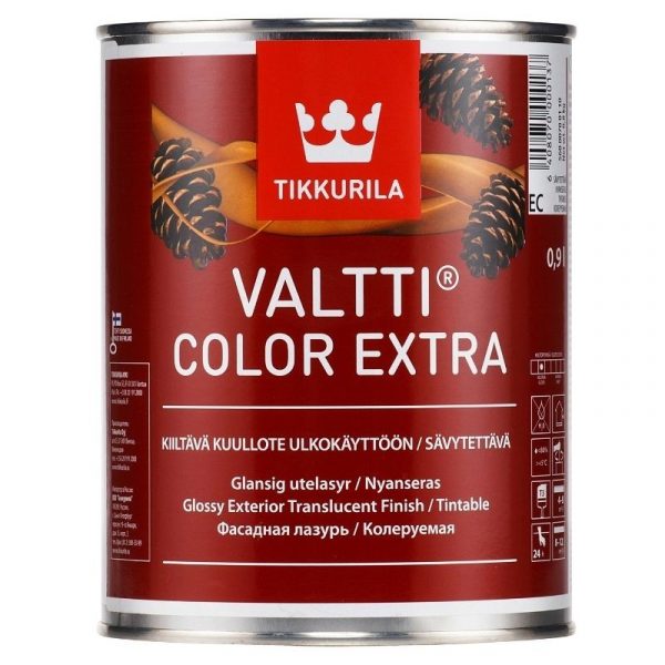 Kuullote Valtti Color Extra 0,9 l kiiltävä sävytettävä