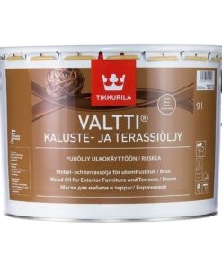 Kaluste- ja terassiöljy Valtti 9 l ruskea