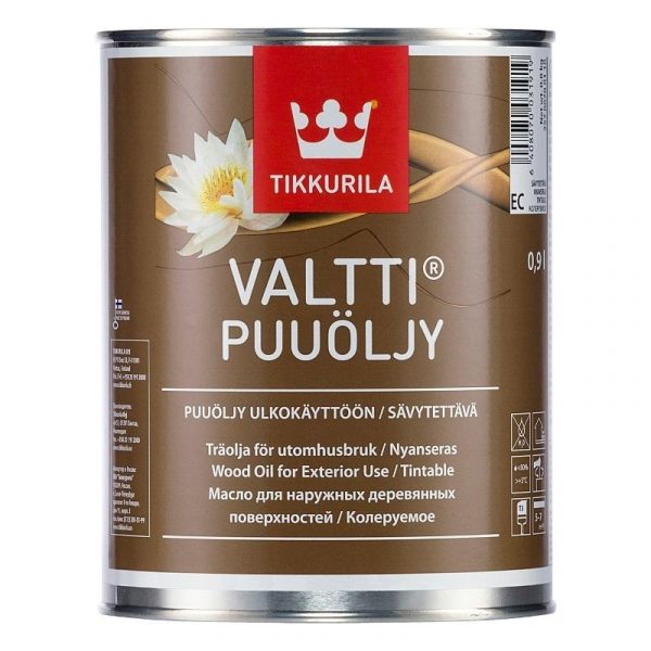 Puuöljy Valtti 0,9 l kirkas sävytettävissä