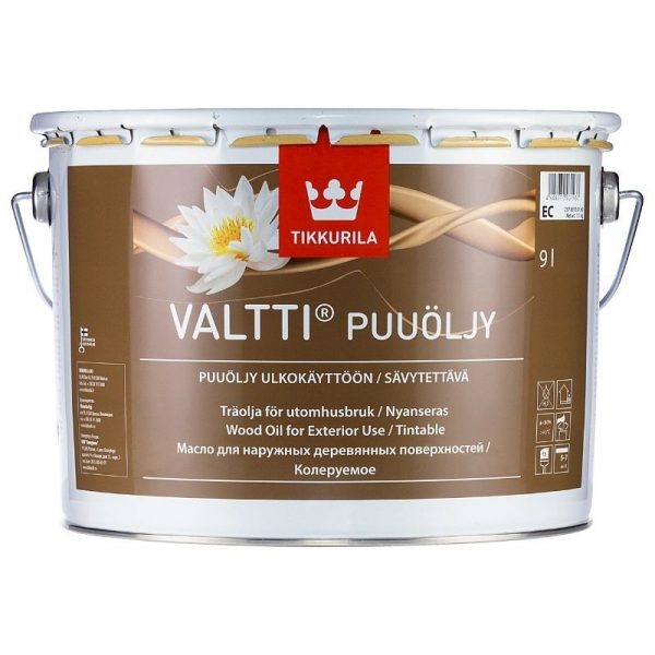 Puuöljy Valtti 9 l kirkas sävytettävissä