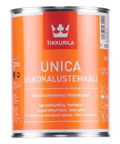 Ulkokalustemaali Unica 0,9 l valkoinen sävytettävissä