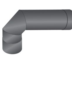 Kulmasavuputki Harvia WZ90M 90° maalattu