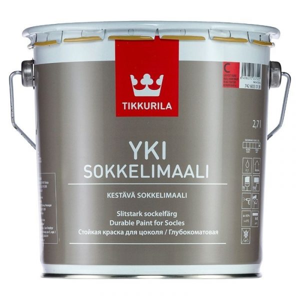 Sokkelimaali Yki 2,7 l A valkoinen