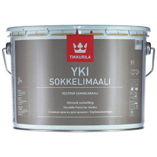 Sokkelimaali Yki 9 l A valkoinen