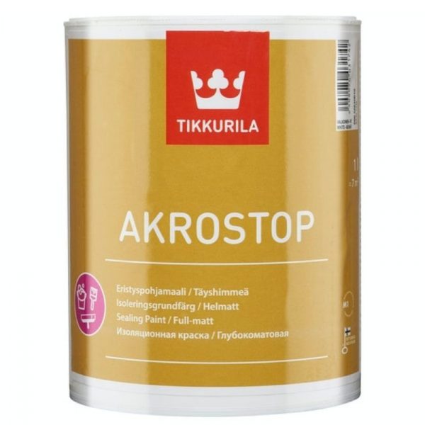Eristyspohjamaali Akrostop 1 l valkoinen