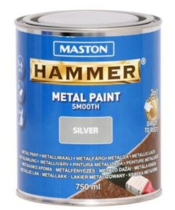 Metallimaali Maston Hammer sileä 750 ml hopea