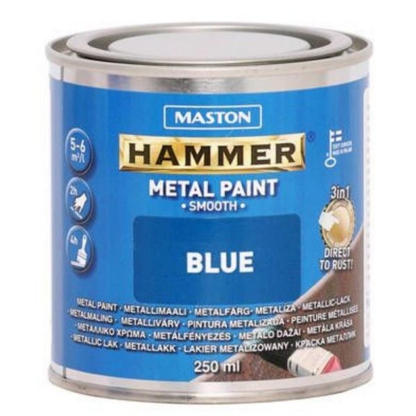 Metallimaali Maston Hammer sileä 250 ml sininen