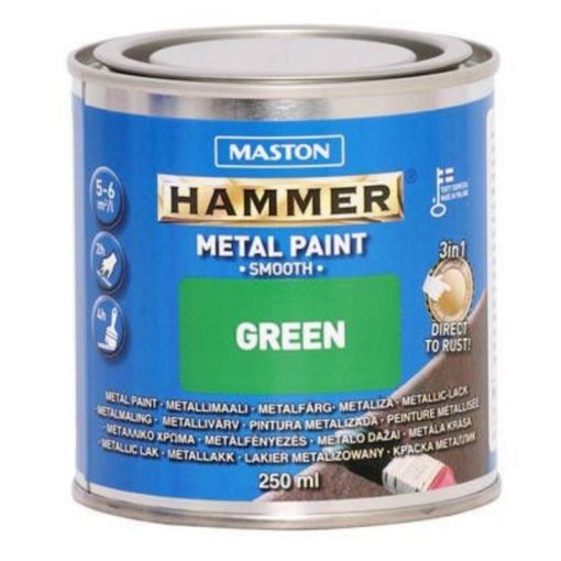 Metallimaali Maston Hammer sileä 250 ml vihreä