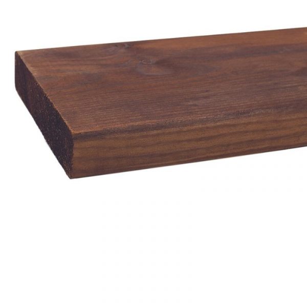 Kestopuu höylätty AB 28x145 mm ruskea sileä