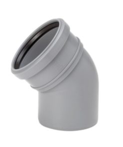 Kulmayhde Uponor HT 110x45° harmaa PP