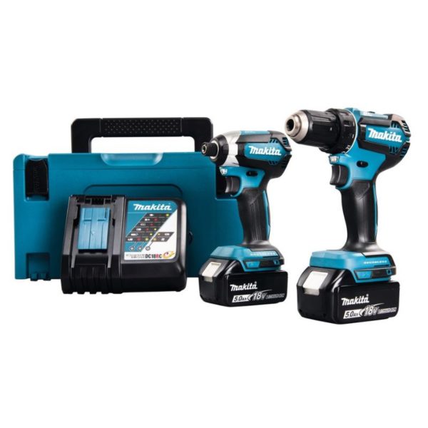 Akkukonesarja Makita DLX2289TJ 18V 2x5,0Ah