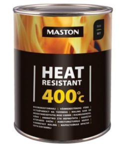 Kuumakestomaali Maston 400°C 1 l musta