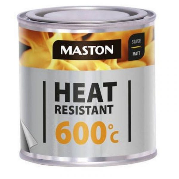 Kuumakestomaali Maston 600°C 250 ml musta