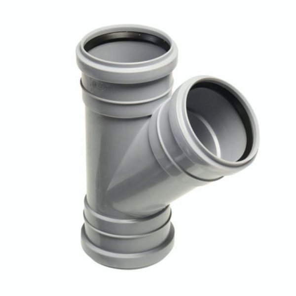 Muhvihaara Uponor HT 110/110x45° harmaa PP
