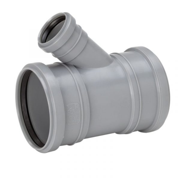 Muhvihaara Uponor HT 110/50x45° harmaa PP