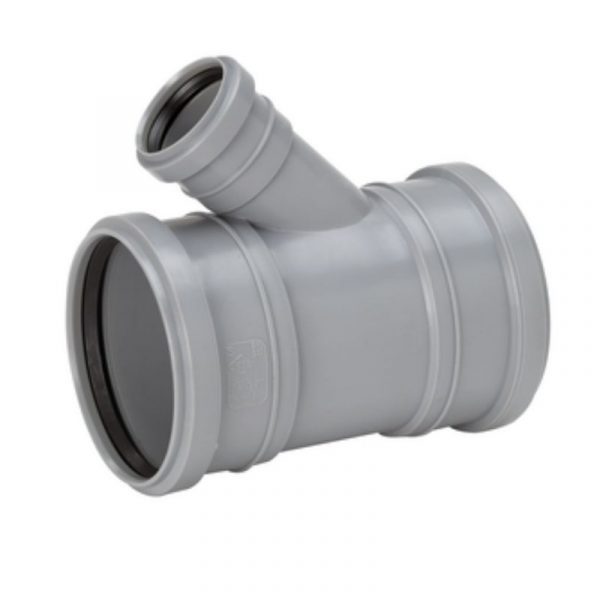 Muhvihaara Uponor HT 110/75x45° harmaa PP