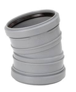 Muhvikulma Uponor HT 110x15° harmaa PP