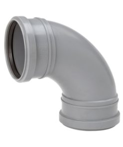 Muhvikulma Uponor HT 110x88,5° pyöristetty harmaa PP