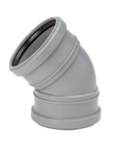 Muhvikulma Uponor HT 50x45° harmaa PP