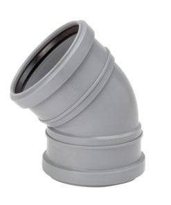 Muhvikulma Uponor HT 75x45° harmaa PP